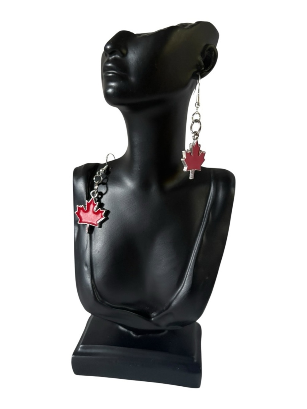 Canada Earrings, Ref Maple Leaf Dangle Earrings. 1 pair. Red. Fashion statement